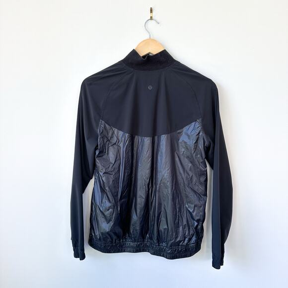 Lululemon All Roads 1/2 Zip Pullover Jacket Black - Picture 3 of 9